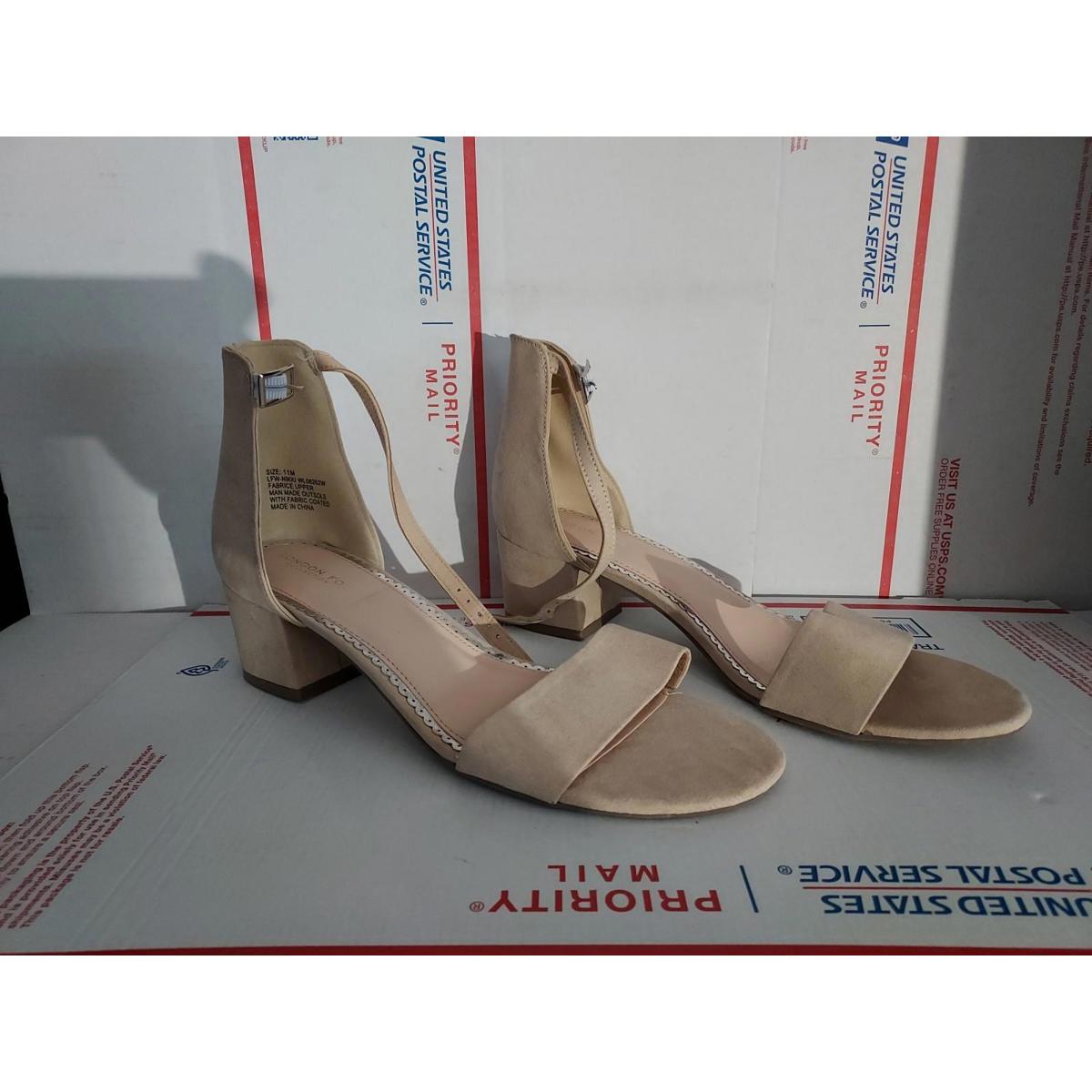 Womens London Fog Lfw-Nikki Beige Nude Dress Shoes Heel Size 11 M Us #00p